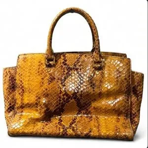 Michael Kors | Bags | Michael Kors Yellow And Brown Satchel 